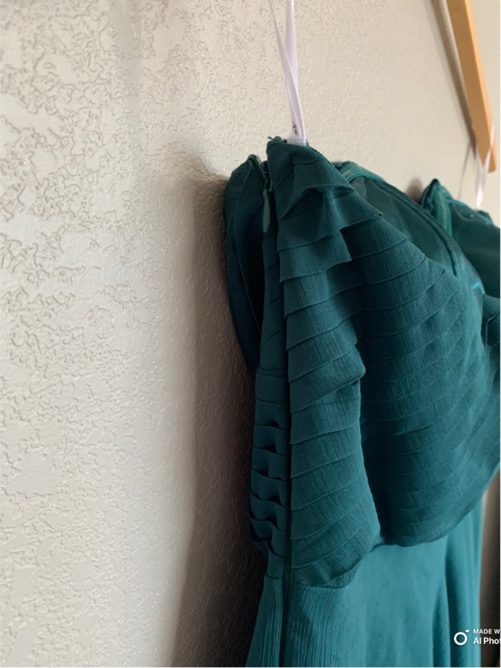 Lulus Medium Revered Elegance Emerald Green Pleated Strapless Maxi Dress NWT - Picture 10 of 17